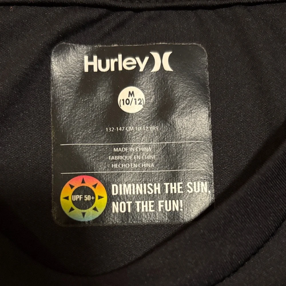 Hurley Black Tee with Vibrant Logo -290sku